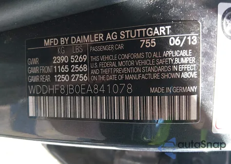 2014 Mercedes-Benz E 350 4Matic z USA, uszkodzony, nr VIN WDDHF8JB0EA841078